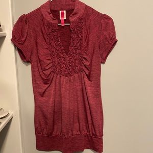 Pink/black shirt size medium.